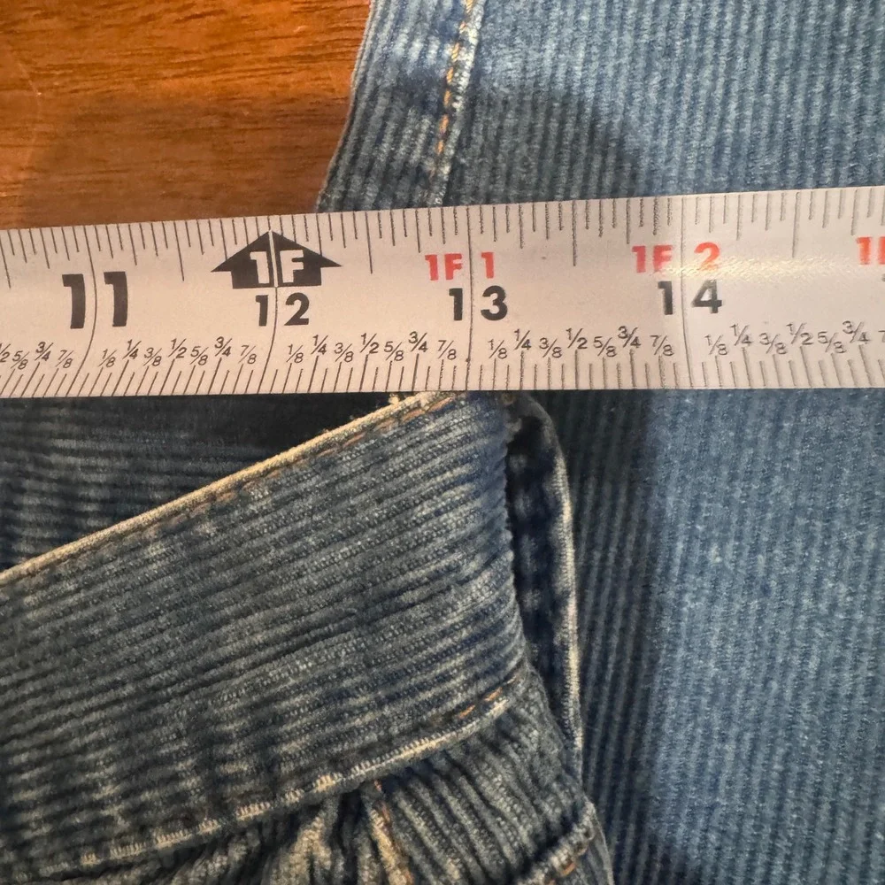 Vintage 1980s Banana Republic Blue Corduroy Pants Straight Leg 29x32 Classic